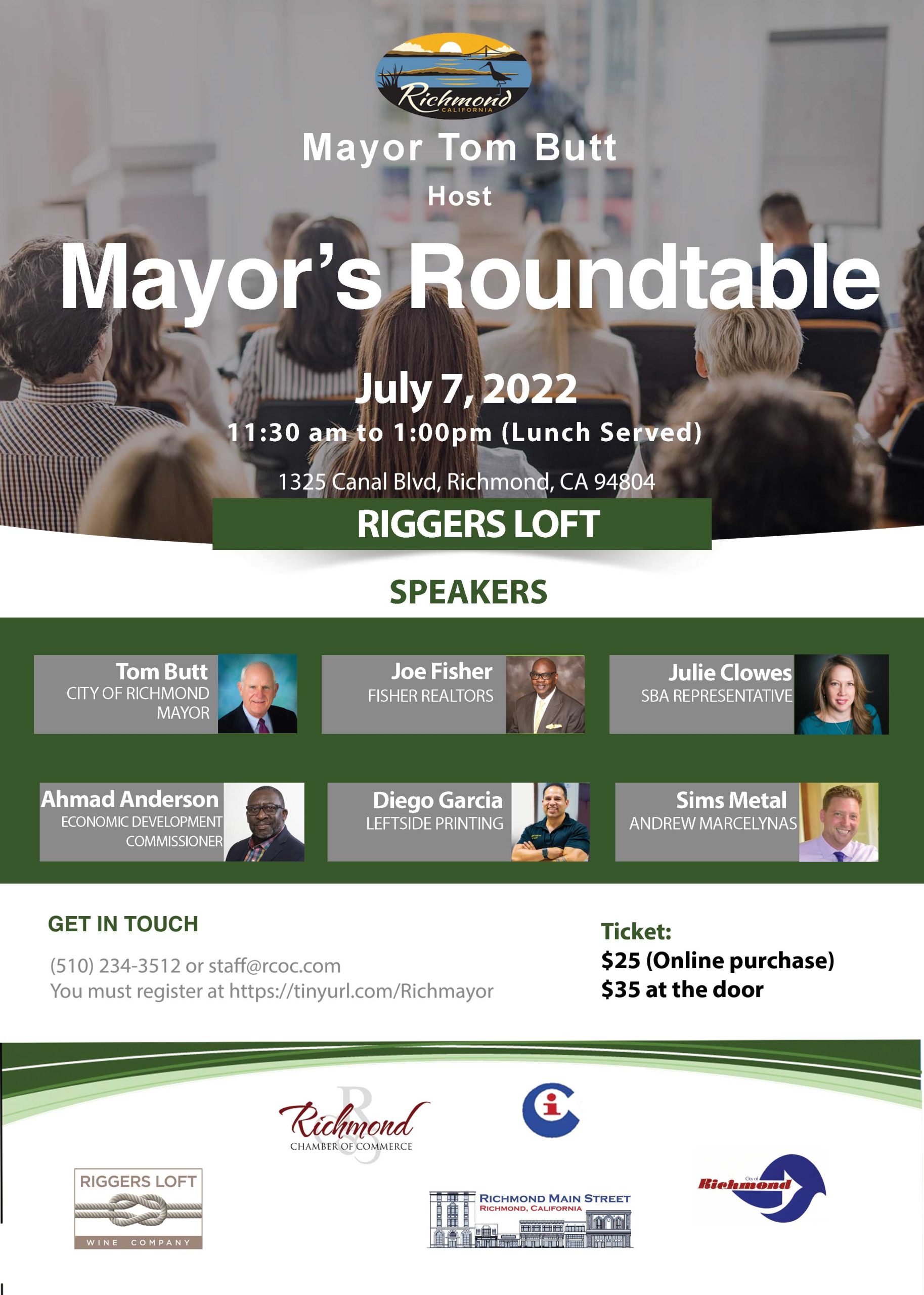 Mayors Roundtable flyer
